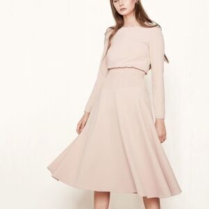 Maje rumbana blush pink stretch crepe size 2 / medium dress